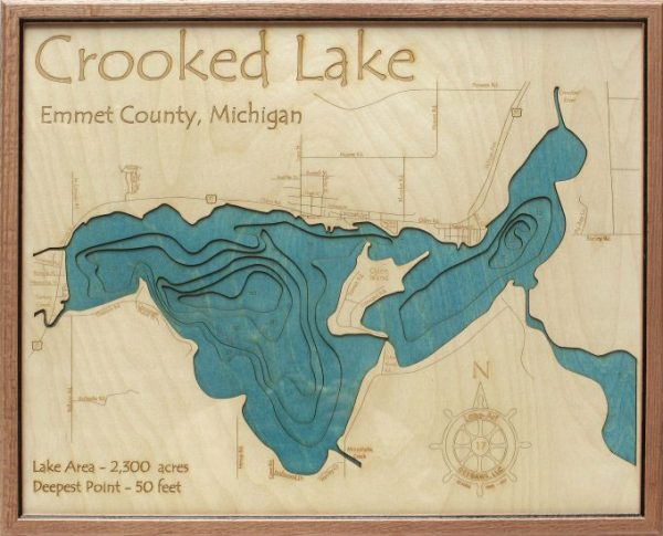 Crooked Lake 3D Depth Map