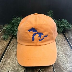 Great Lakes Embroidered Ball Cap - Tangerine