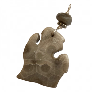 Michigan Petoskey Stone Charm - I