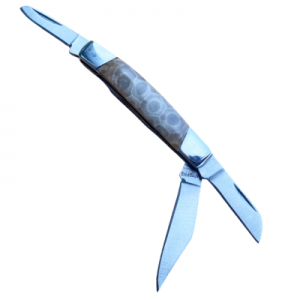 Petoskey Stone Three Blade Pocket Knife - H